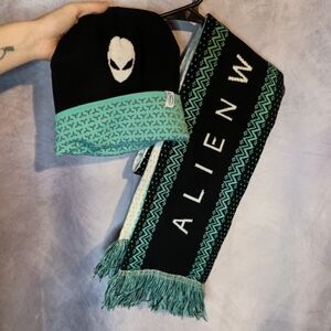 Alienware Intel Scarf & Hat Winter Set Reversible
